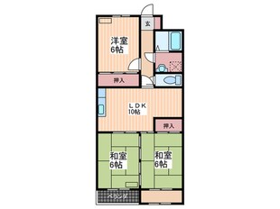 セントラルハイツ中山の物件間取画像